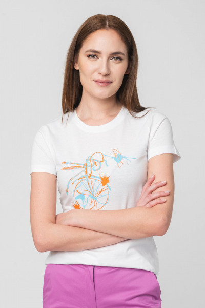 TSHIRT CASUAL F BICICLETA COLOR WHITE - Img 2