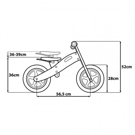 Bicicleta fara pedale Seven-Frozen, Mov/Albastru - Img 3