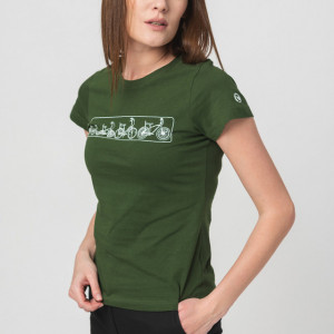 TRICOU LOGOMULTICOLOR FEMEI BOTTLE GRE - Img 2