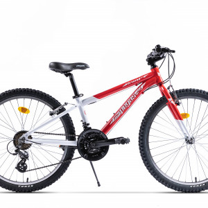 Bicicleta MTB Copii Pegas Mini Drumet 24'' Rosu Alb