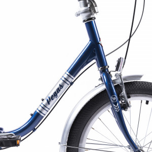 Bicicleta Pliabila Pegas Practic Retro 3S Albastru Cobalt - Img 5