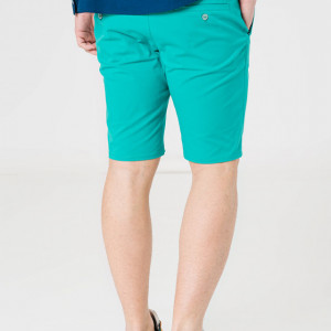 PANTALONI SCURT CASUAL BARBATI GREEN - Img 2