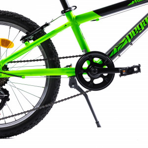 Bicicleta MTB Copii Pegas Mini Drumet 20'' Negru mat - Verde - Img 4