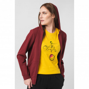 HANORAC COTON CASUAL FEMEI BURGUNDY