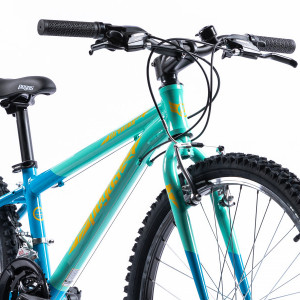 Bicicleta MTB Copii Pegas Mini Drumet 24'' Turcoaz Bleu - Img 6