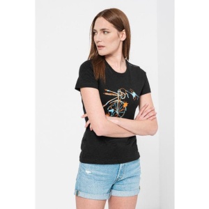 TSHIRT CASUAL F BICICLETA COLOR BLACK
