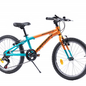 Bicicleta MTB Copii Pegas Mini Drumet 20'' Portocaliu Turcoaz - Img 3