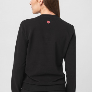 BLUZA COTON CASUAL FEMEI BLACK - Img 4