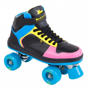 Role Rookie Hype Hi Top Trainer, Negru- Albastru- Roz