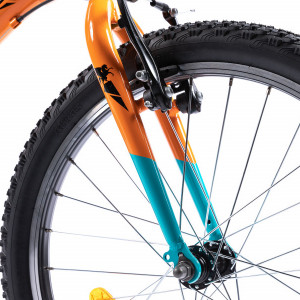 Bicicleta MTB Copii Pegas Mini Drumet 20'' Portocaliu Turcoaz - Img 6