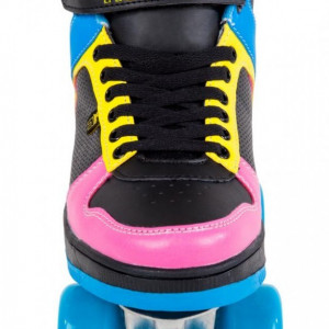 Role Rookie Hype Hi Top Trainer, Negru- Albastru- Roz - Img 3