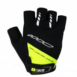 MANUSI B-RACE CU GEL NEGRU/LIME, XL