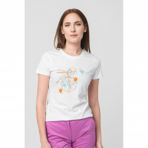 TSHIRT CASUAL F BICICLETA COLOR WHITE