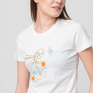 TSHIRT CASUAL F BICICLETA COLOR WHITE - Img 4