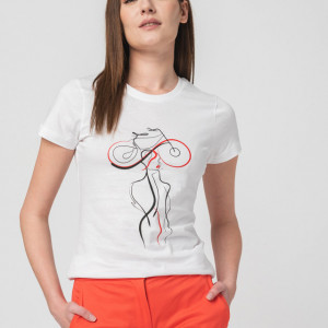 TSHIRT CASUAL F DOAMNA CU... WHITE - Img 2
