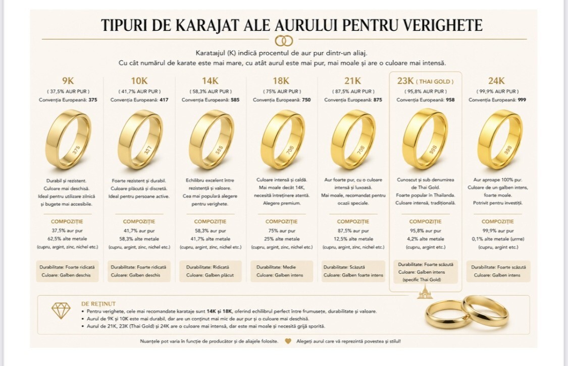Karatajul aurului la verighete – ghid complet pentru alegerea perfectă