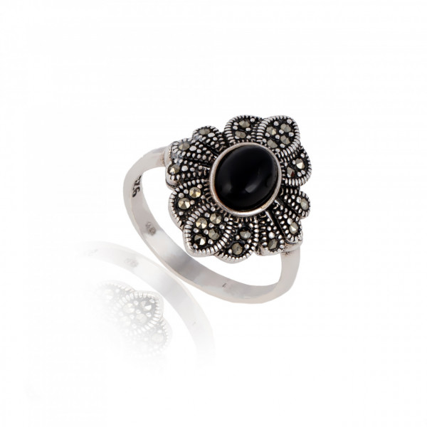 Inel din argint 925 cu marcasite 4.08g