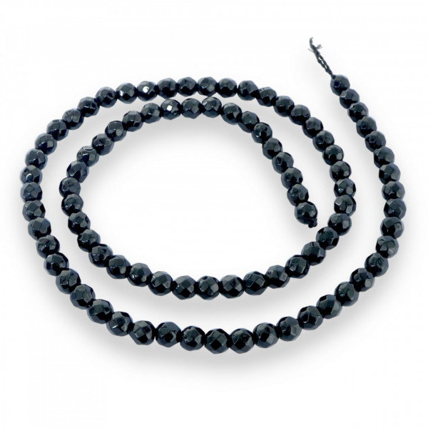 Șirag ONIX fatetat 4 mm - Aprox 90 buc