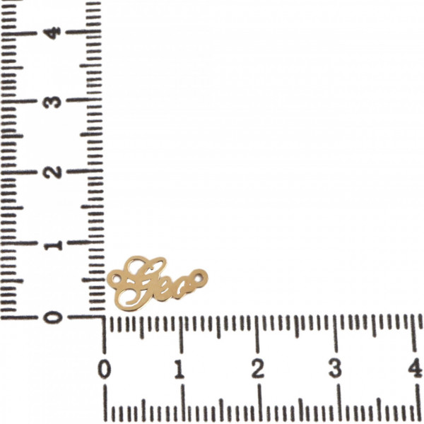 Link din aur 14k - pentru bratara - nume Geo