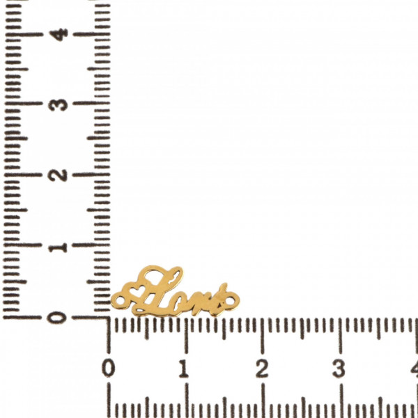Link din aur 14k - pentru bratara - nume Lori