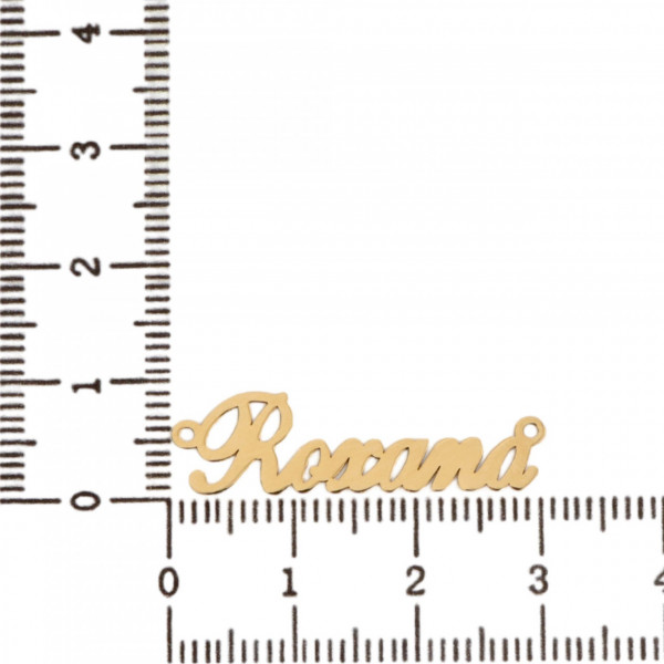 Link din aur 14k - pentru colier - nume Roxana