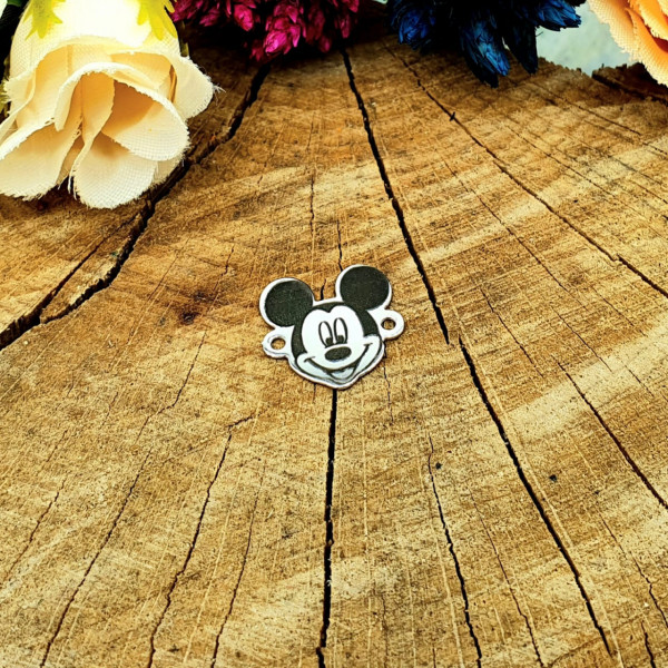 Link din argint - pentru bratara - 1.3x1.2cm