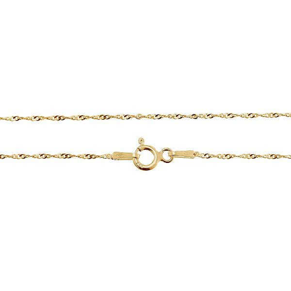 Lantisor din Argint placat cu Aur 40cm