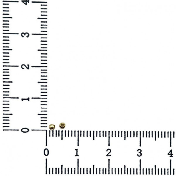Bilute de 2mm din AUR 14K - lucioase