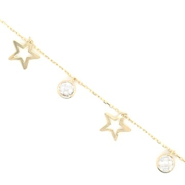 Brățară Celebritate cu Zirconii în Cercuri și Steluță