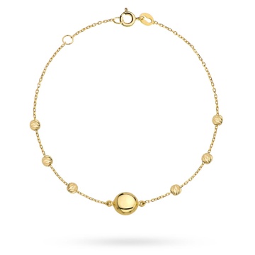 Bratara Lant cu Margelute- Aur 14k