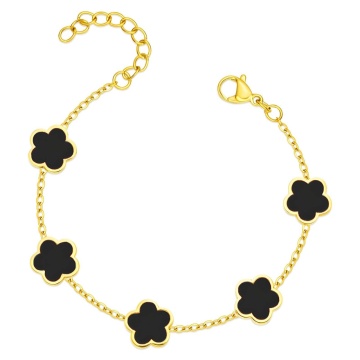 Bratara Supreme din Inox placata cu AUR 18K