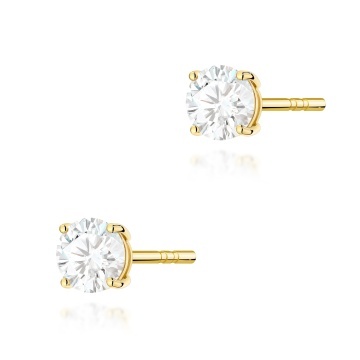 Cercei Aur 14K cu Diamant de Laborator 0.50 ct
