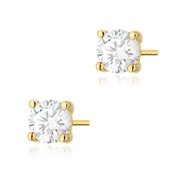 Cercei Aur 14K cu Diamant de Laborator 1.00 ct