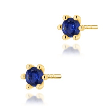 Cercei Aur 14K cu Safir 0.15 ct