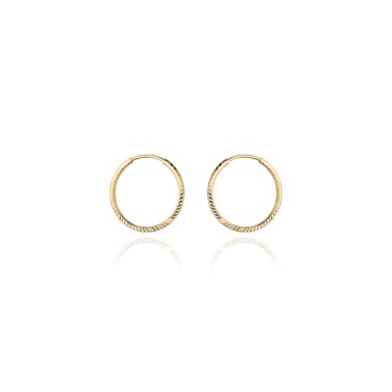 Cercei Creole Aur 14K, 1.3 cm