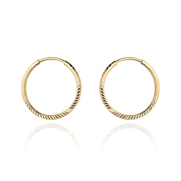 Cercei Creole Aur 14k, 4 cm