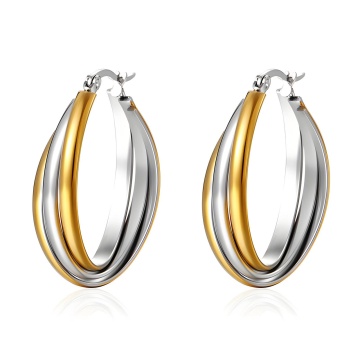 Cercei Miracle din inox placat cu aur 18K