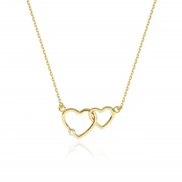 Colier Aur 14K cu Diamant Natural 0.01 ct