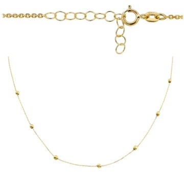 Colier Choker cu Bile Fine