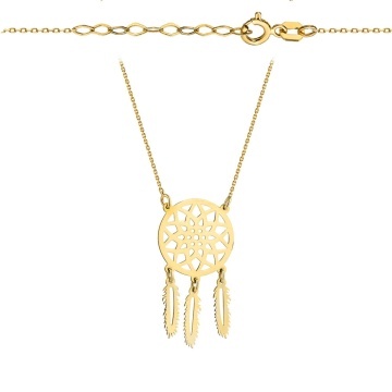 Colier cu Pandantiv Plasa de Vise- Aur 14k