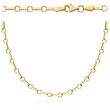 Colier cu Placute si Cerculete- Aur 14k