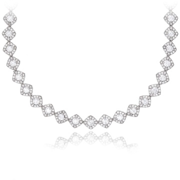 Colier din argint 925 cu cristale Angel Collection Rombic