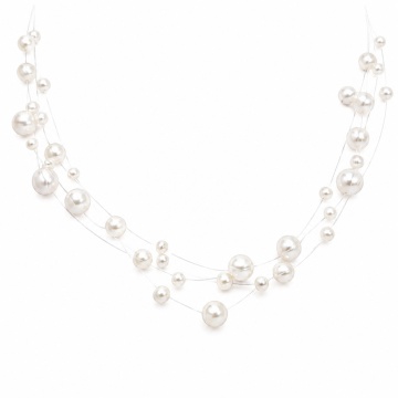 Colier Floating Pearls din AUR 14K