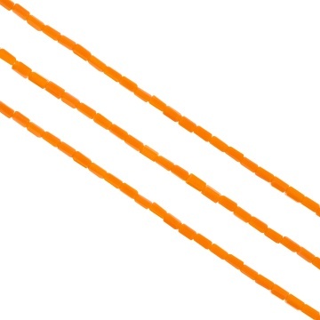 Cristale dreptunghiulare 2x4 mm - șirag aprox 100 bucăți - coral