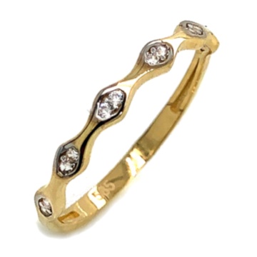 Inel Aur 14K cu 6 Zirconii