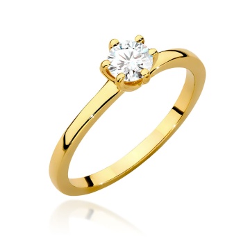 Inel Aur 14K cu Diamant de Laborator 0.40 ct