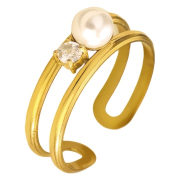 Inel Luck din Inox placat cu AUR 18K