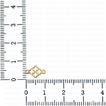 Link din aur 14k - pentru bratara - cross