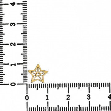 Link din aur 14k - pentru bratara - steaua nordului