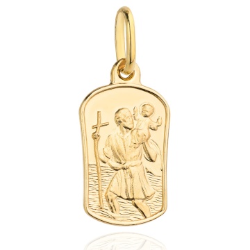 Medalion Aur 14k cu Sfantul Cristofor
